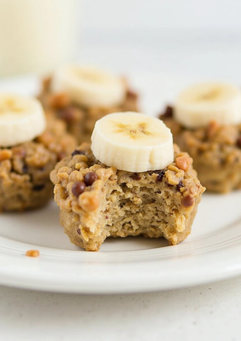Healthy Banana Oat Muffins