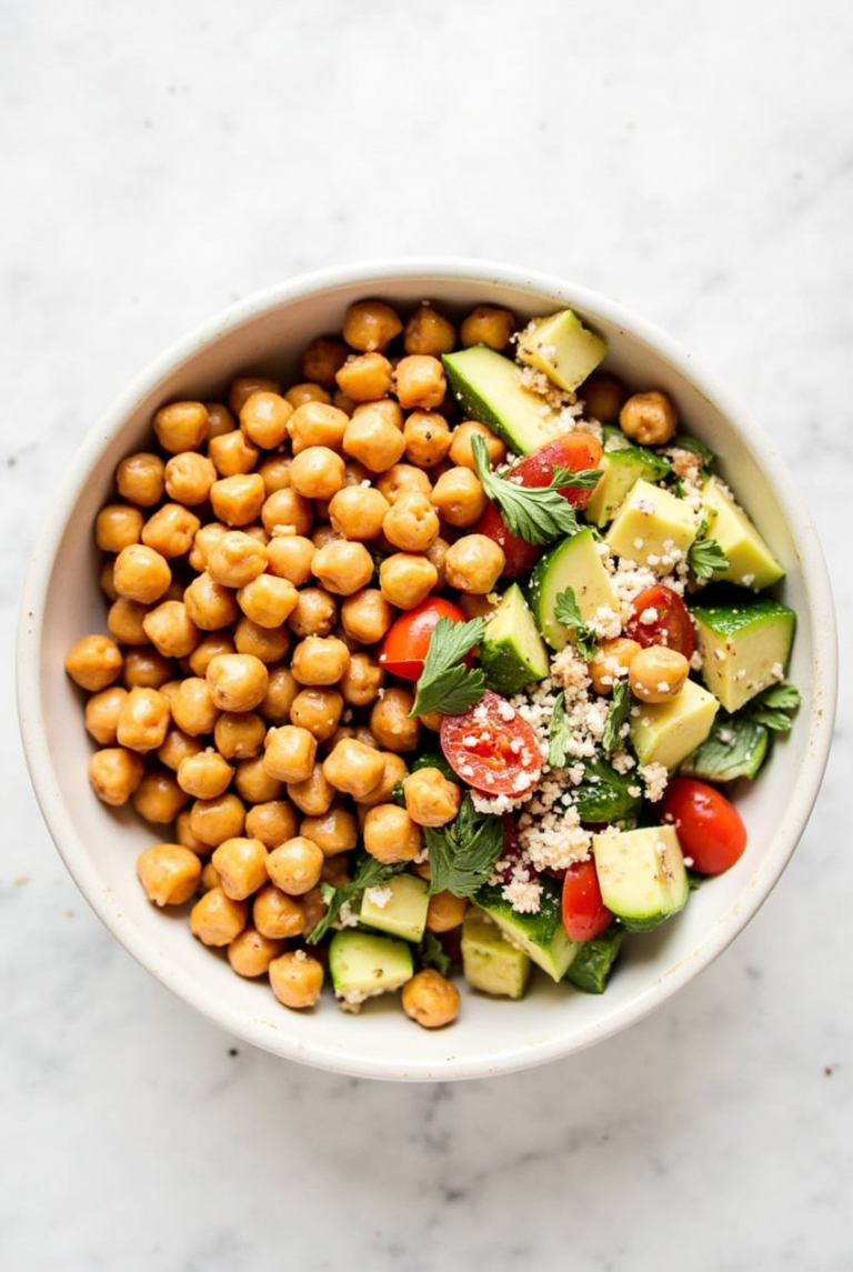 Mediterranean Chickpea Salad Bowl