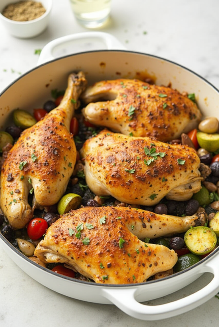Mediterranean Roasted Chicken with Vegetables: A Flavorful and Healthy Recipe