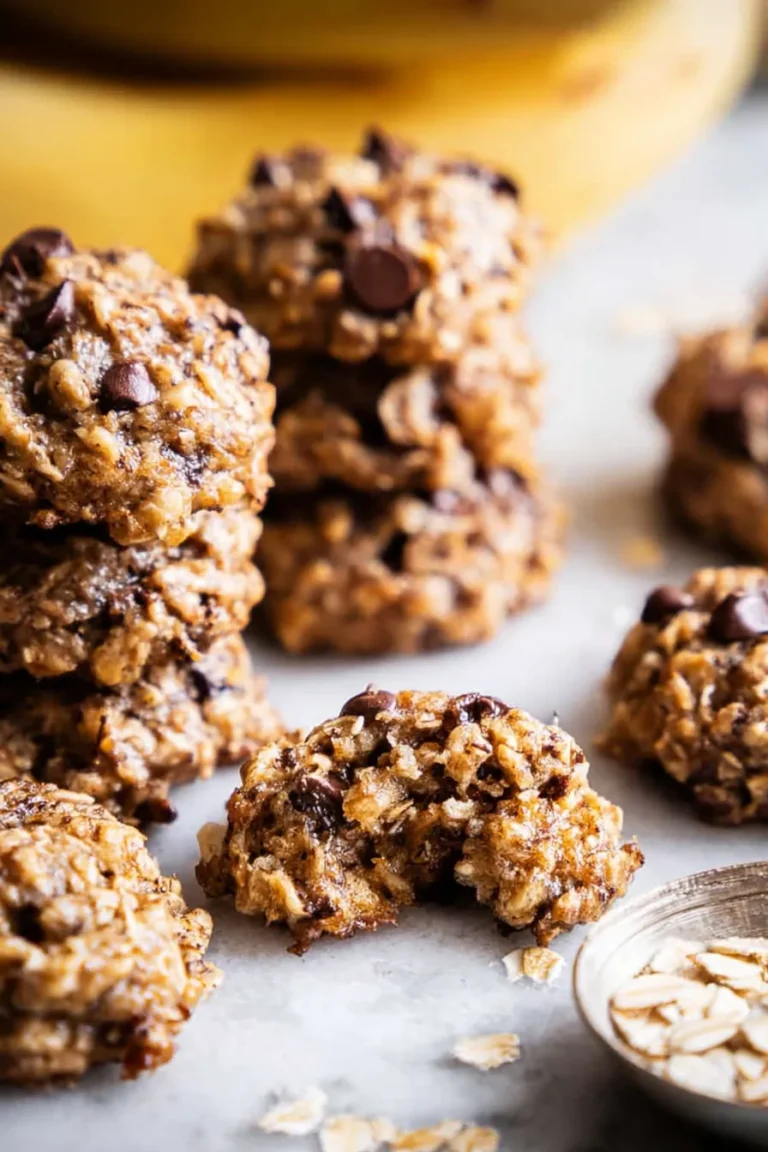 Banana Oatmeal Cookies Freshly Baked