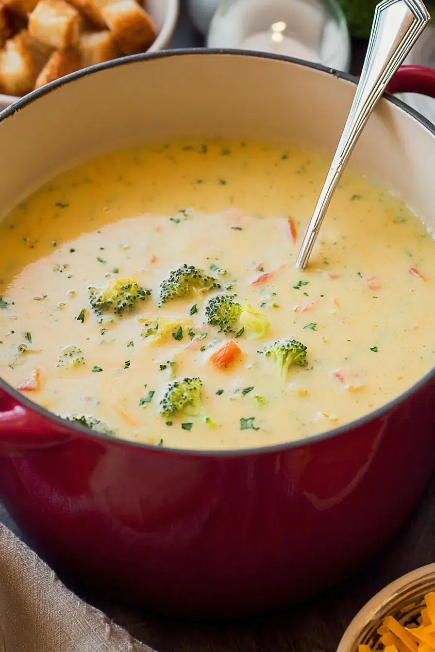 Cheddar Broccoli Potato Soup