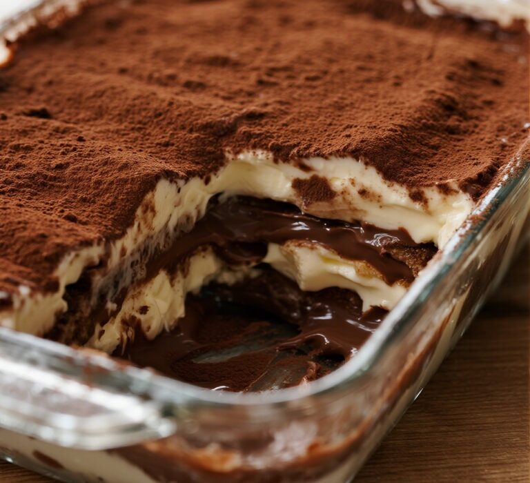 Chocolate tiramisu recipe with rich mascarpone layers