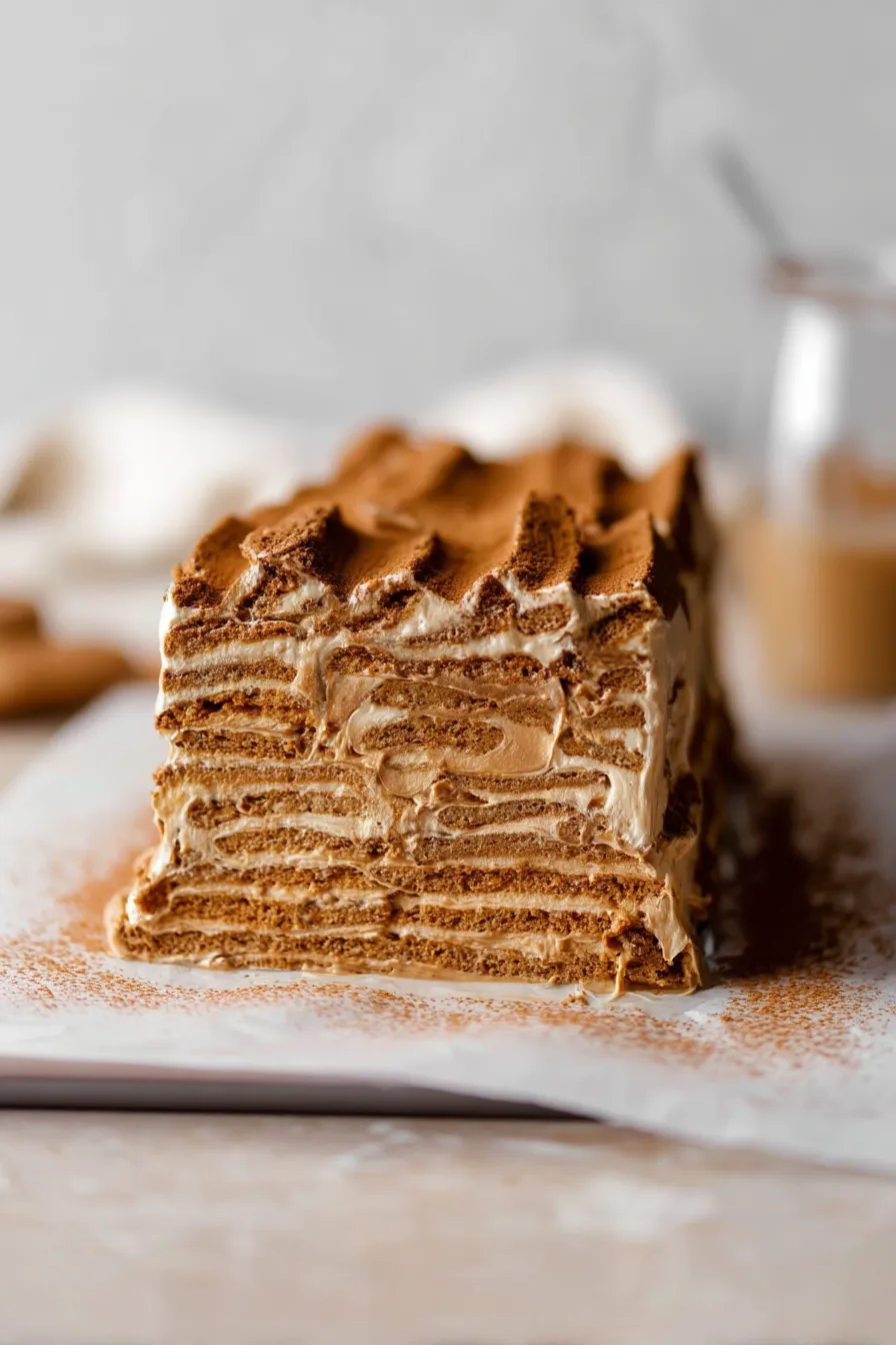 Cookie Butter Icebox Cake