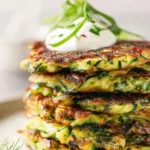 Crispy Zucchini Fritters Plated Delight