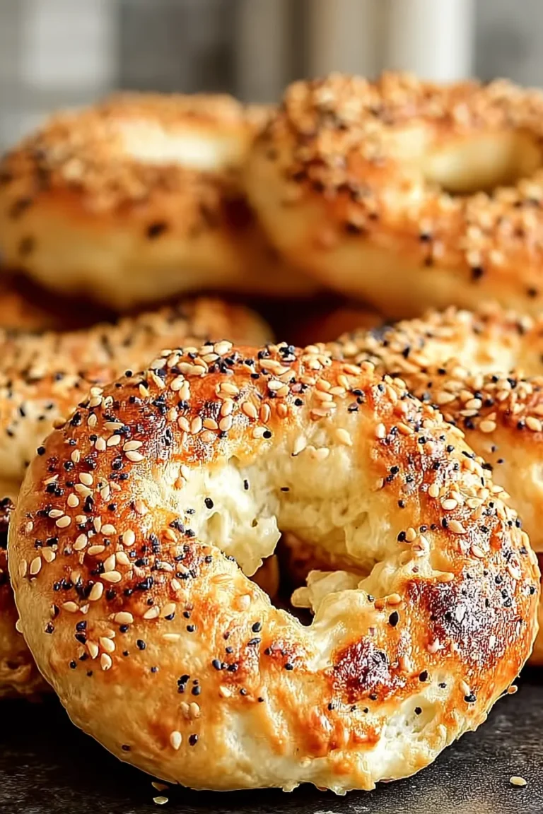 Fluffy & Healthy Greek Yogurt Bagels Fresh Out of the Oven
