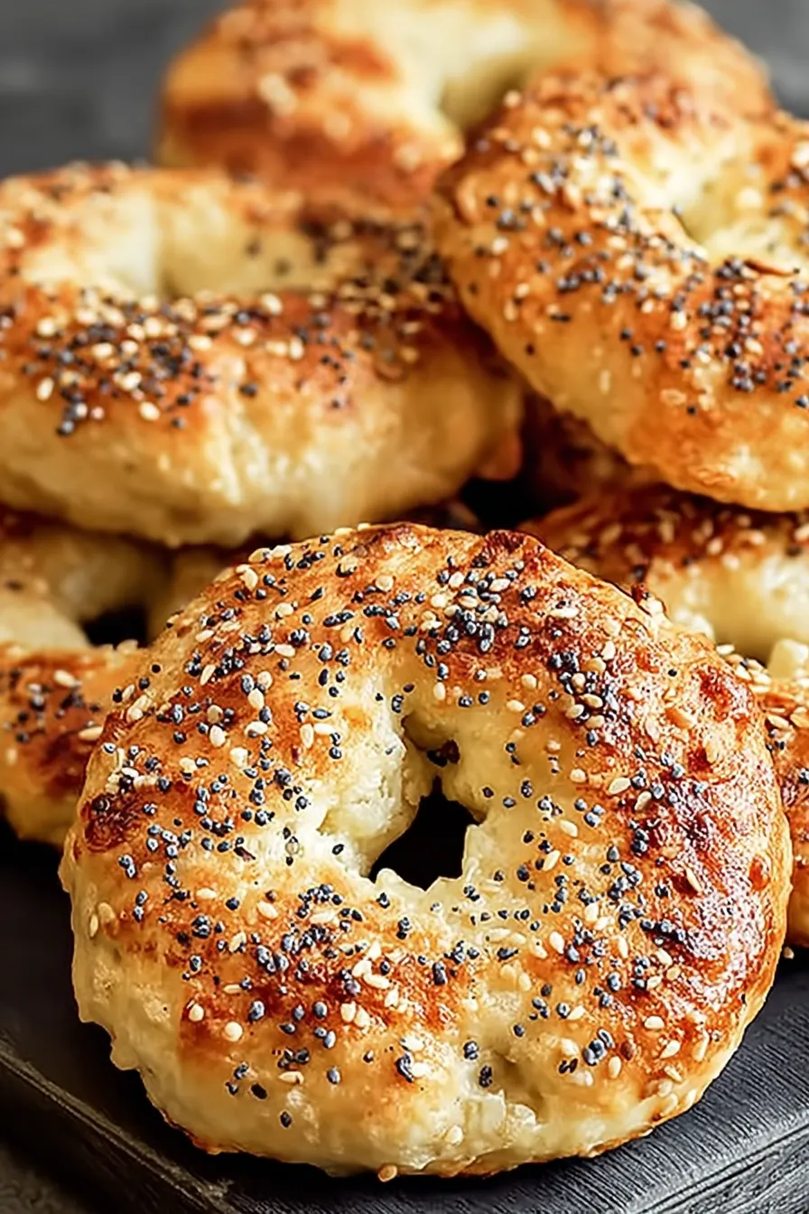 Fluffy & Healthy Greek Yogurt Bagels
