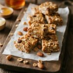 Homemade cereal bars recipe with oats and honey