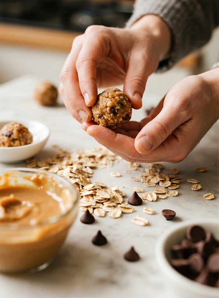 Step-by-step guide to making energy balls