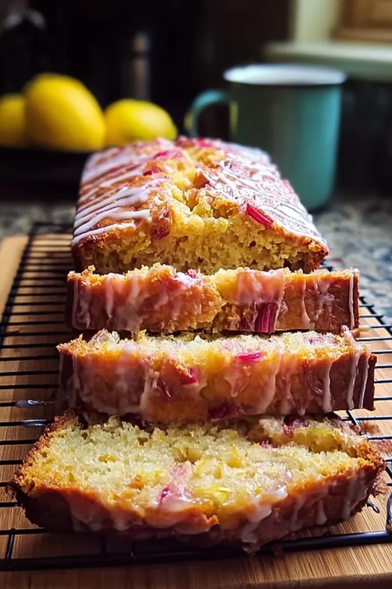 Lemon Rhubarb Loaf: Perfectly Moist and Tangy