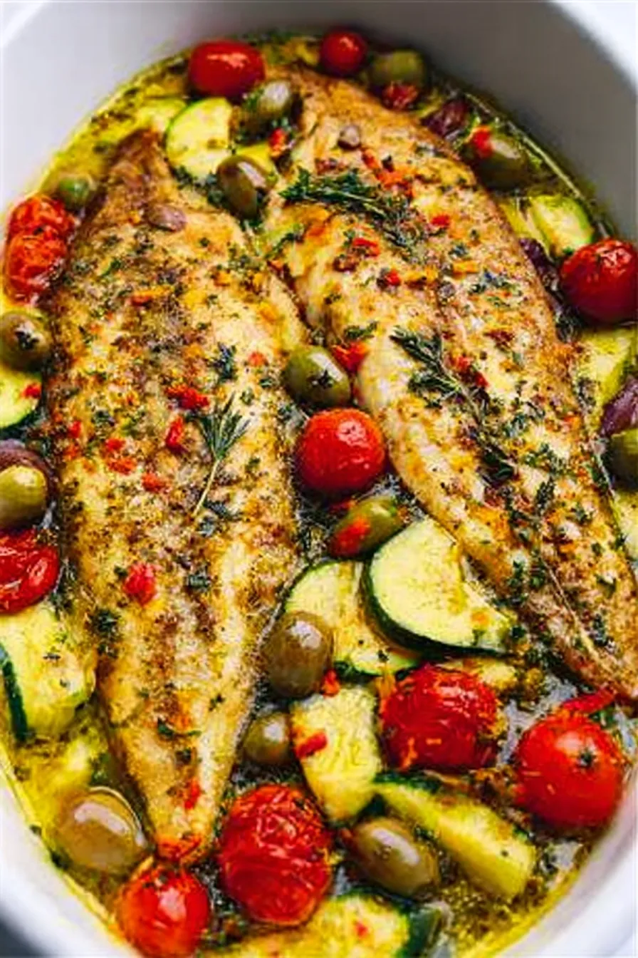 Mediterranean Baked Fish
