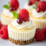 Tempting Mini Cheesecake Bites on a Serving Platter
