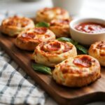 homemade pepperoni pizza rolls served warm with melted cheese and crispy crust